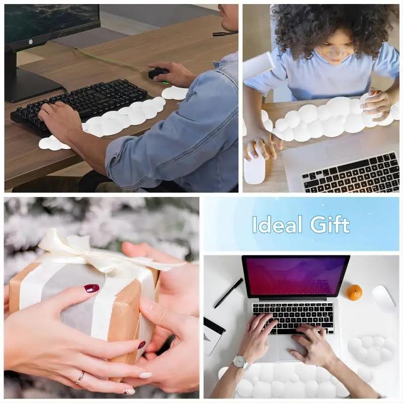 Memory Foam Mouse Pad With Wrist Rest - Purple 7