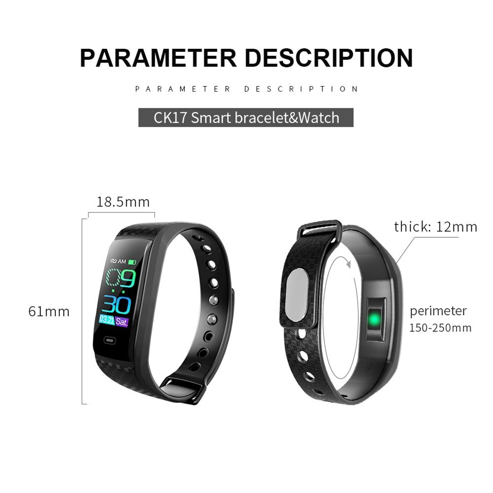 Smart Bracelet With Call Reminder Heart Rate & Sleep Monitoring - Ip67 Waterproof - Purple 3