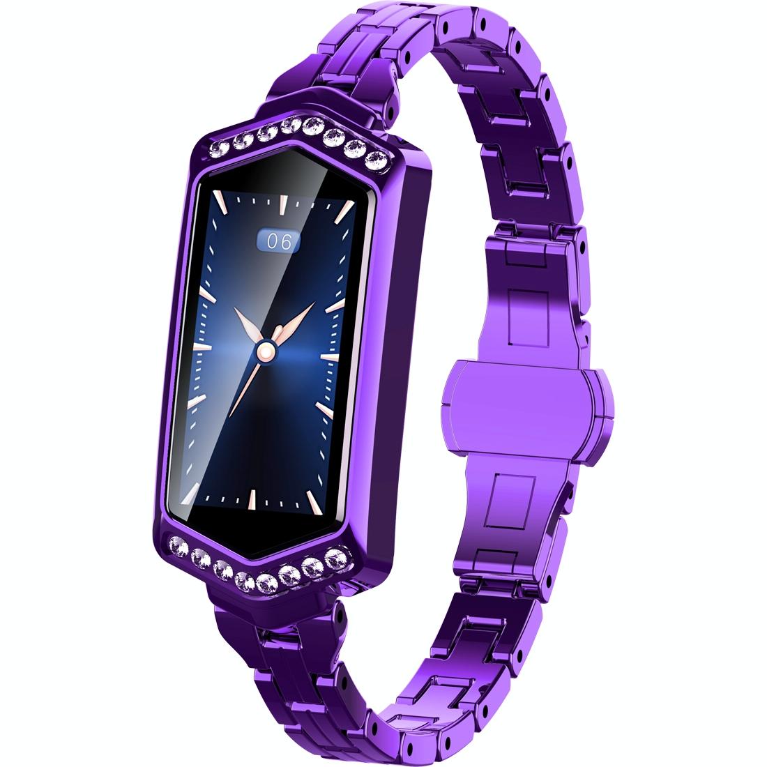 Smart Watch With Heart Rate Blood Oxygen And Sleep Monitoring - Ip67 Waterproof - Purple 13