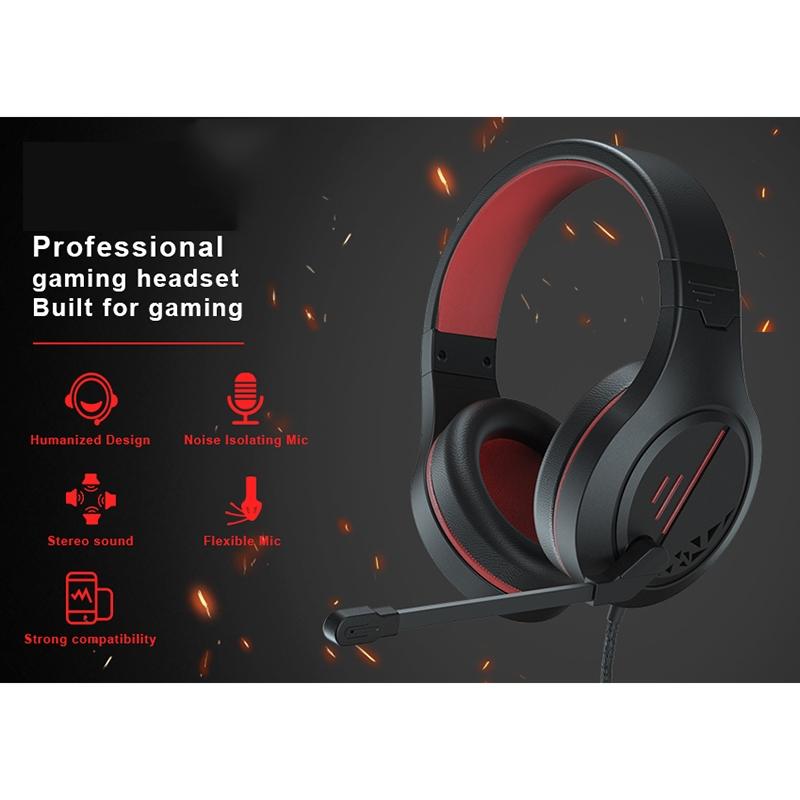 3.5Mm Noise-Canceling Gaming Headset With Retractable Mic - Purple 3