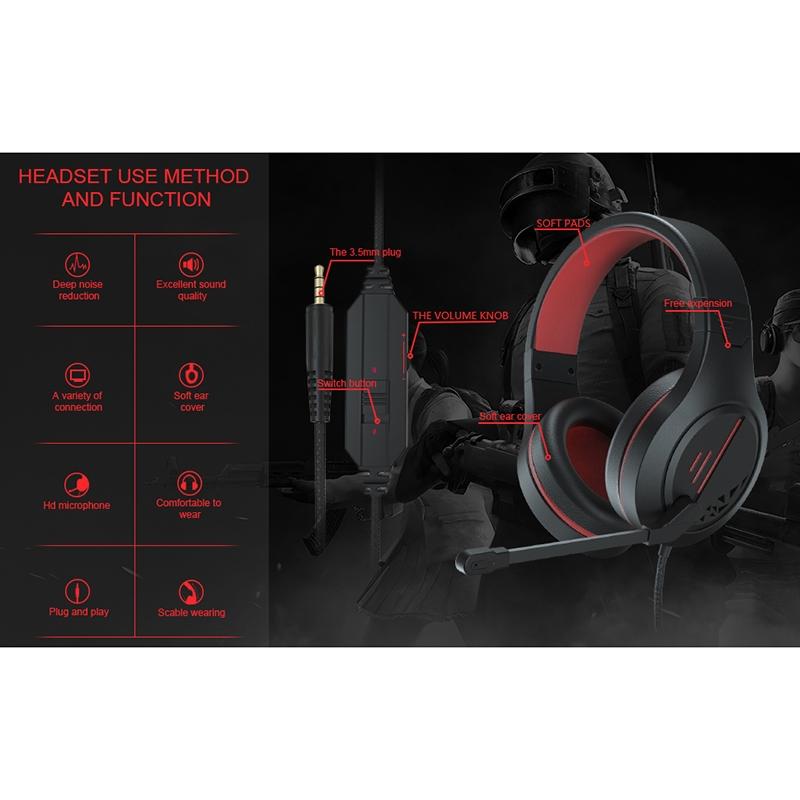 3.5Mm Noise-Canceling Gaming Headset With Retractable Mic - Purple 4