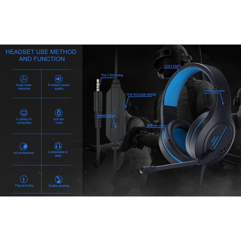 3.5Mm Noise-Canceling Gaming Headset With Retractable Mic - Purple 12