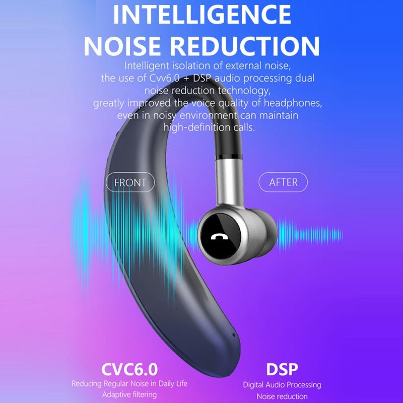 Wireless Stereo Sports Bluetooth 5.0 Earphones - V7 Business Style - Purple 15