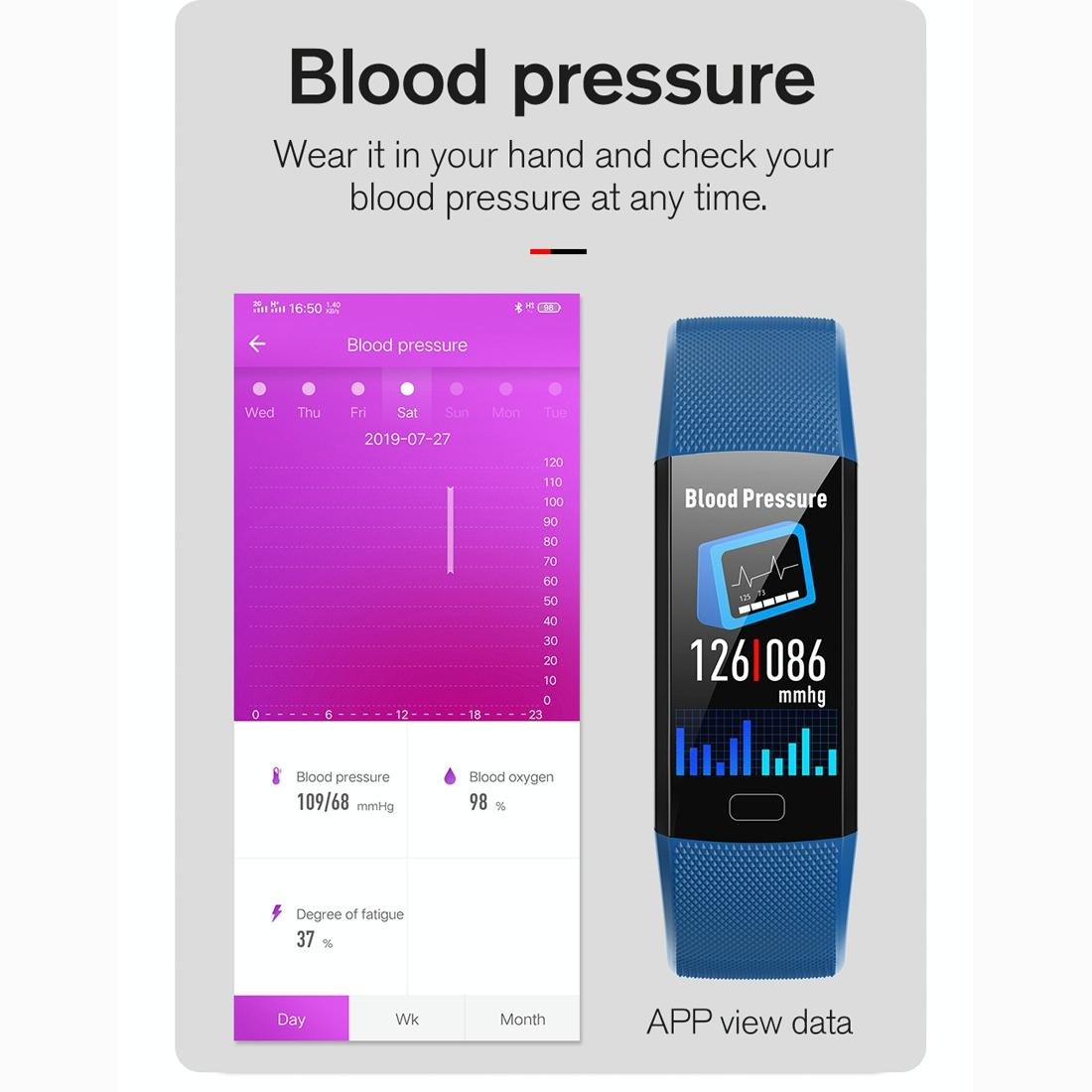 Smart Health Bracelet With Call Reminder And Monitoring - Purple 8