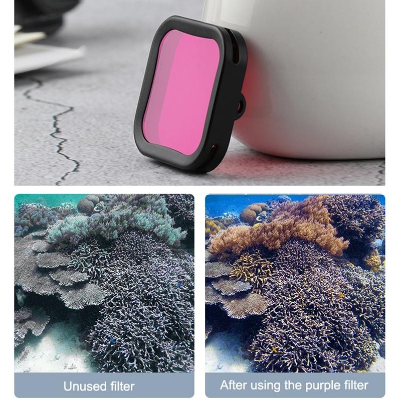Diving Lens Filter for Dji Action Camera - Purple 12