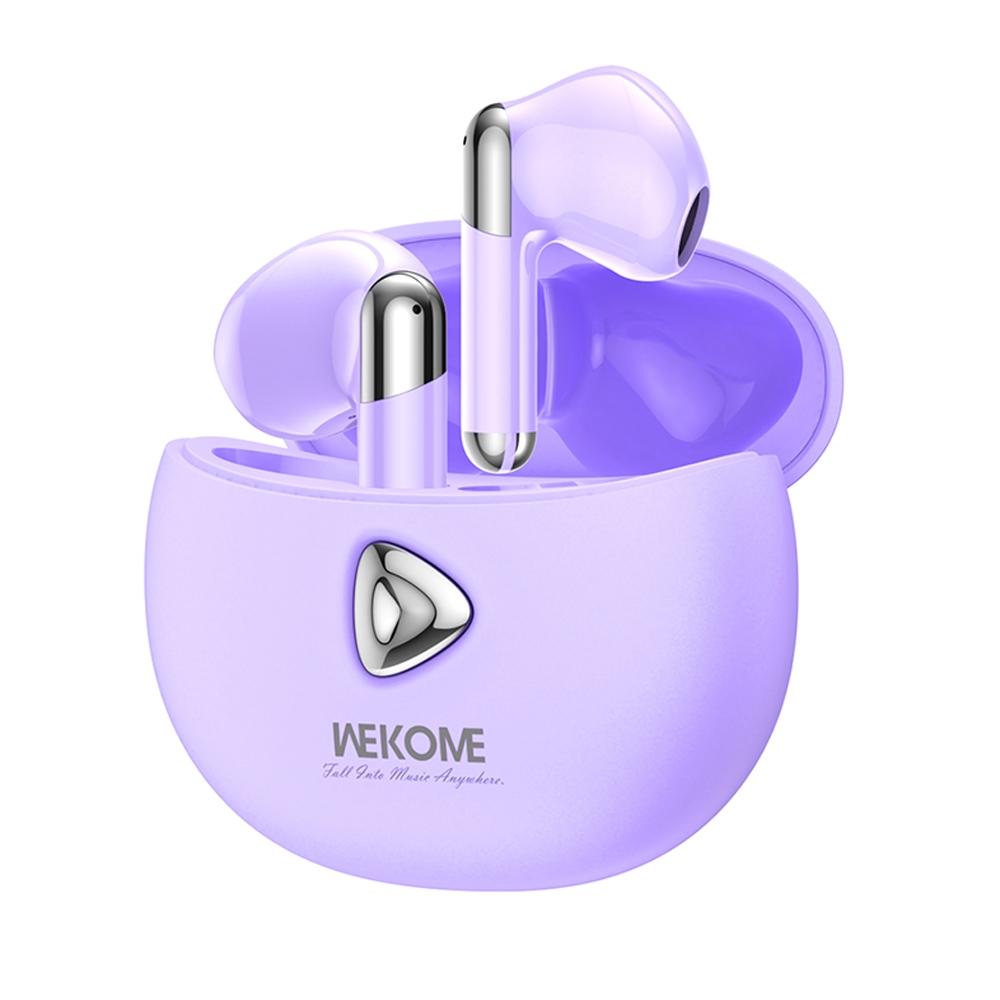 Wireless Noise-canceling Earphones - Wk V53 Dot Colour Series - Purple