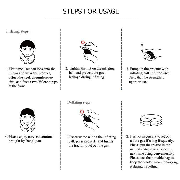 Full Cashmere Cervical Traction Instrument Neck Massage & Support - Purple 8