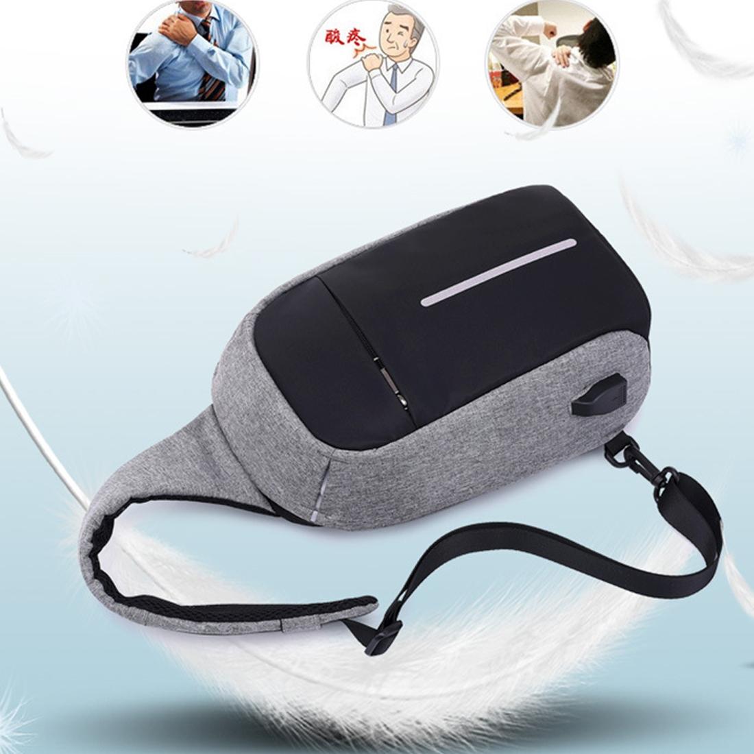 Portable Anti Theft Chest Bag With Usb Charging For Outdoor Sports Men / Women - Purple 9