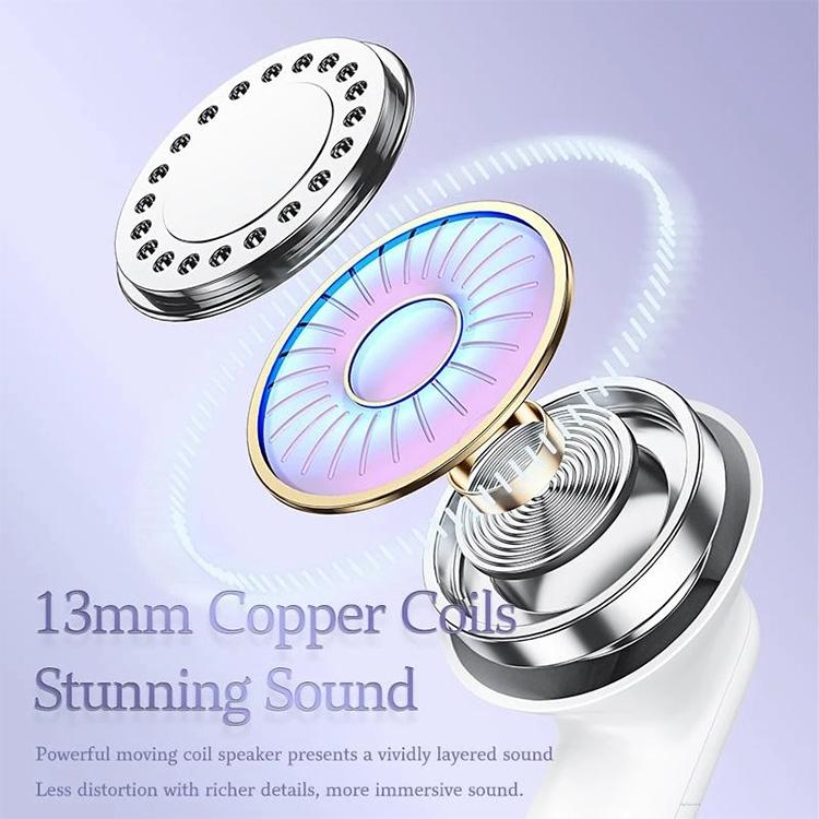 Wireless Dual-host Bluetooth Earphones - Semi In-ear - Purple 5