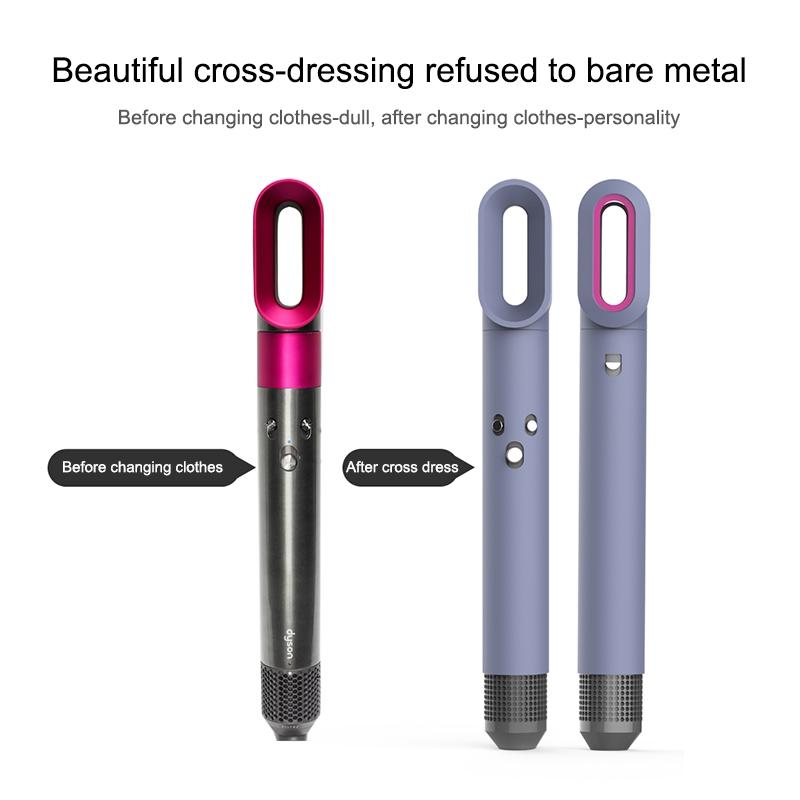 Shockproof Silicone Case For Airwrap Hair Dryer - Purple 5