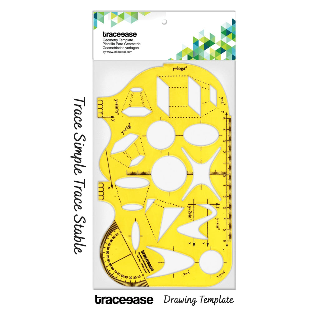 Math?s Trigonometry Formula Geometric Template Drawing Ruler Drafting Stencils Tool 4