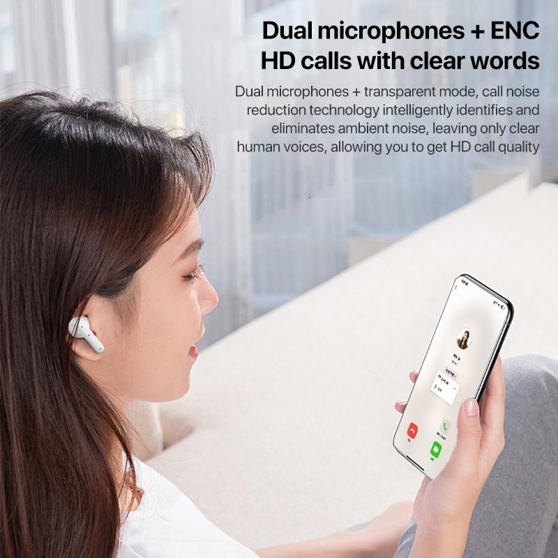 Smart Dual Noise Reduction Tws Wireless Earphones - Beige 7