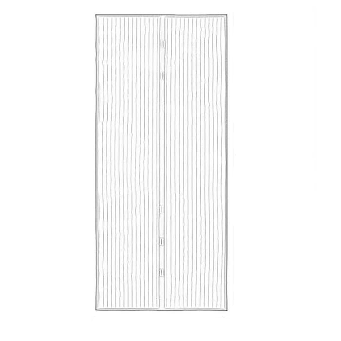 210x100cm Magnetic Mosquito-proof Screen Door Curtain - Magic Mesh - Beige 12