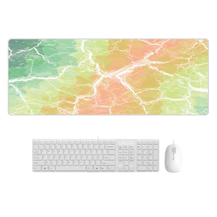 Sturdy Marbled Rubber Mouse Pad - Black Gold Marble 13