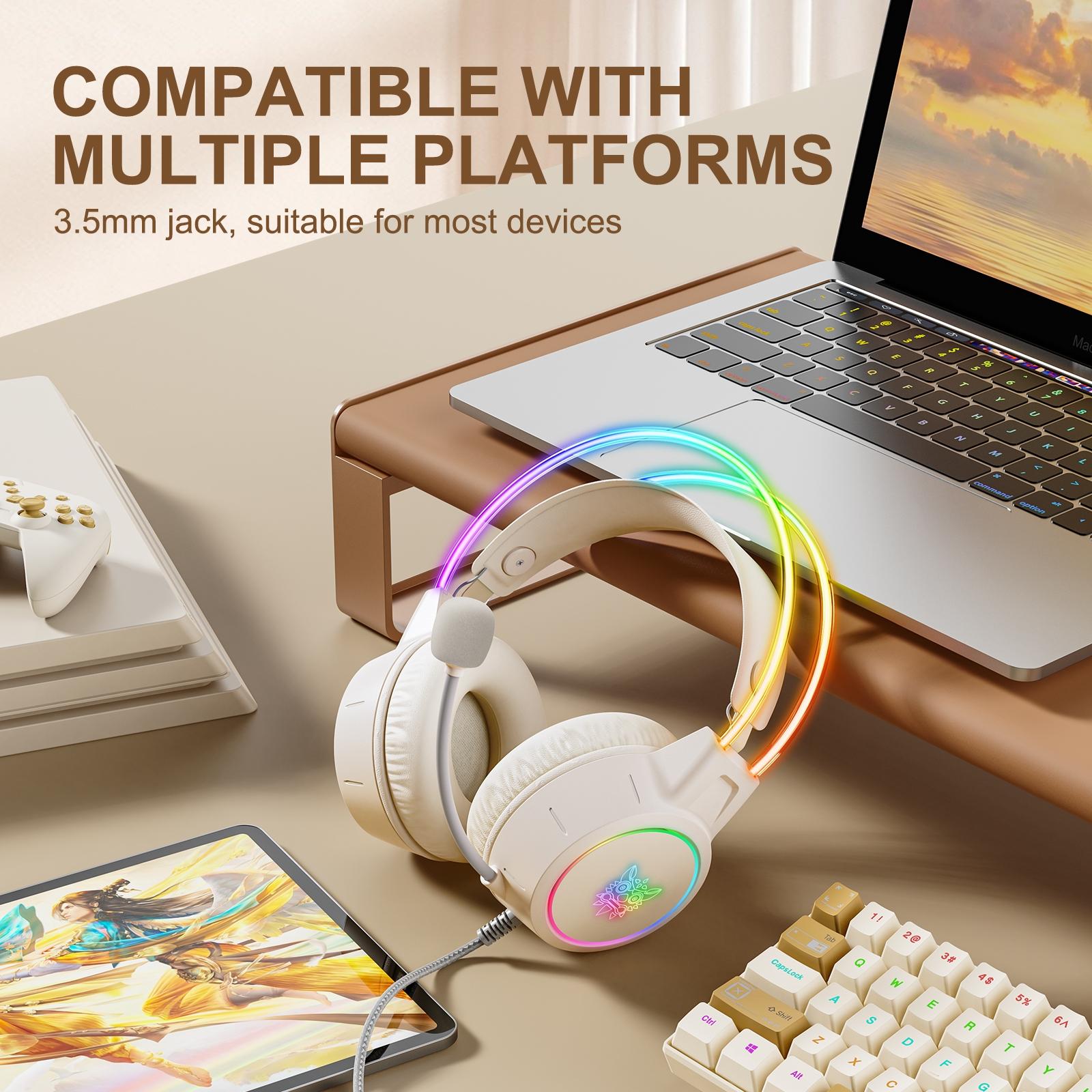 Symphony Wired Gaming Headset With Mic - Beige 9