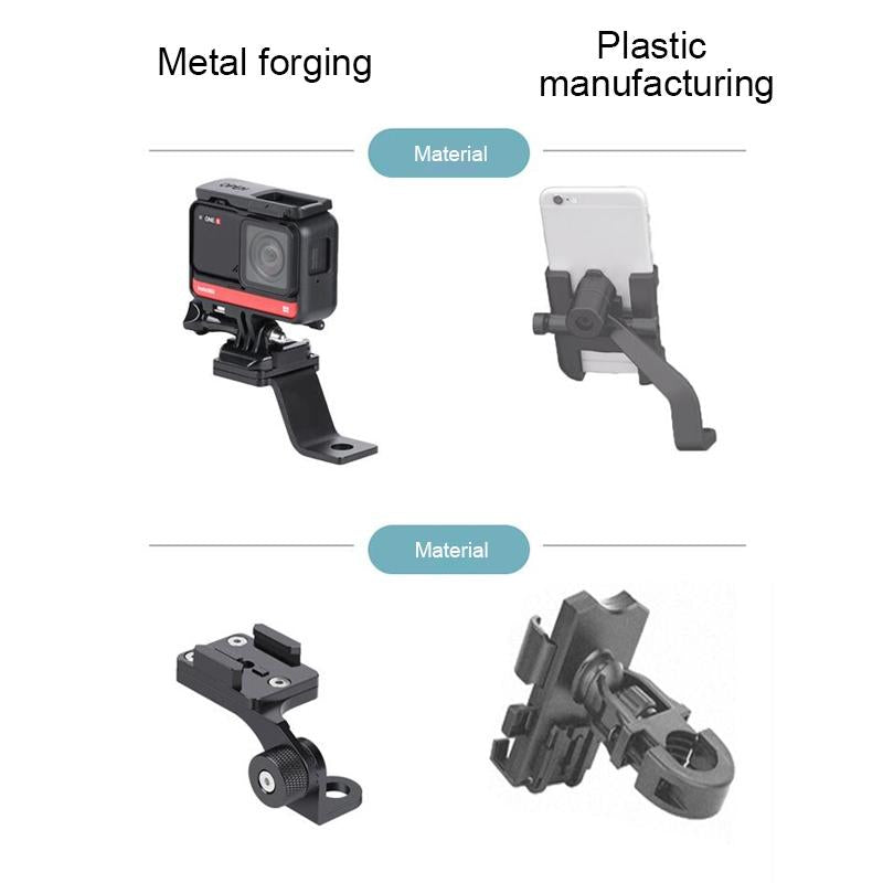 Universal Motorcycle Phone Bracket for Action Cameras - Red 5