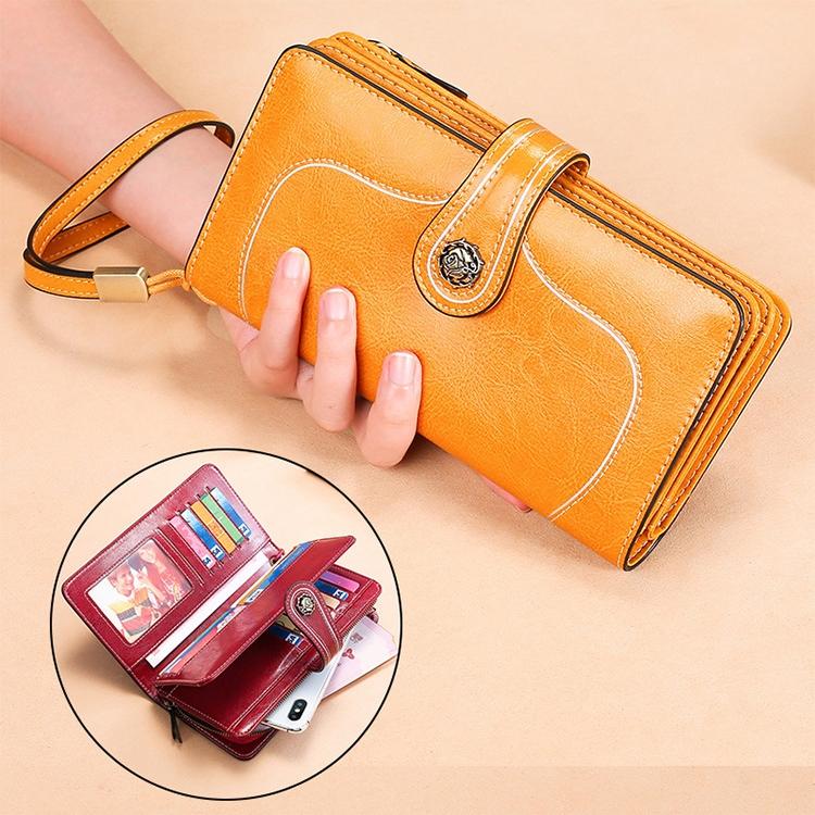 Women Rfid Wallet with Card Slots - Compact Design - Red 5