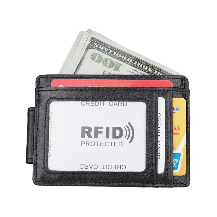 Leather Rfid Card Holder Wallet - Crazy Horse - Red 11