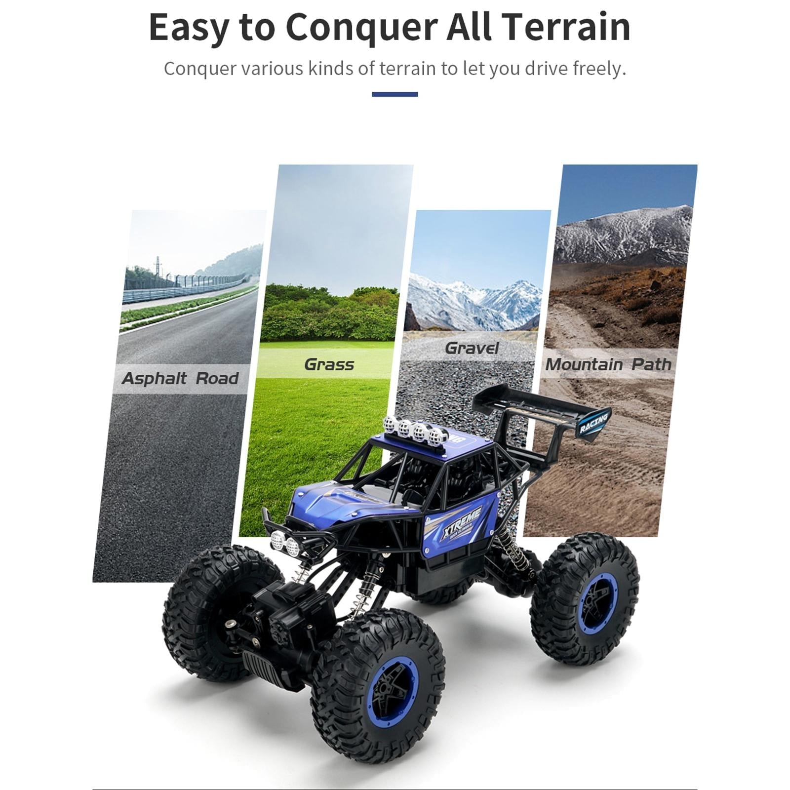 Alloy Climbing Car - 1 14 4wd Remote Control - Red 4