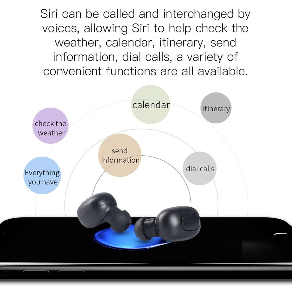 Bluetooth 5.0 Wireless Earbuds with Charging Case - Red 10