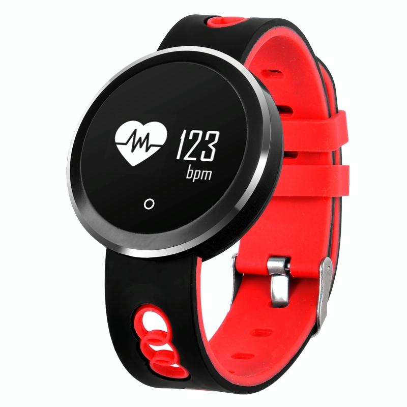 0.95 Inch Hd Oled Screen Display Bluetooth Smart Bracelet Ip68 Waterproof Support Pedometer / Sedentary Reminder / Heart Rate Monitor / Sleep Monitor Compatible With Android And Ios Phones - Red 25
