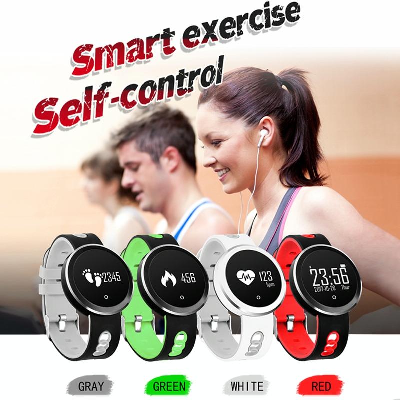 0.95 Inch Hd Oled Screen Display Bluetooth Smart Bracelet Ip68 Waterproof Support Pedometer / Sedentary Reminder / Heart Rate Monitor / Sleep Monitor Compatible With Android And Ios Phones - Red 20