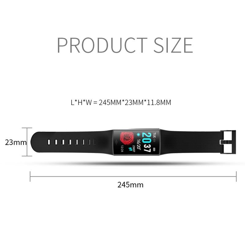 Waterproof Smart Bracelet With Step Heart And Sleep Monitoring - Ip67 - Red 3