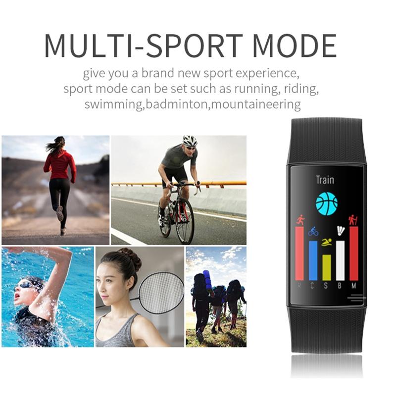 Waterproof Smart Bracelet With Step Heart And Sleep Monitoring - Ip67 - Red 10