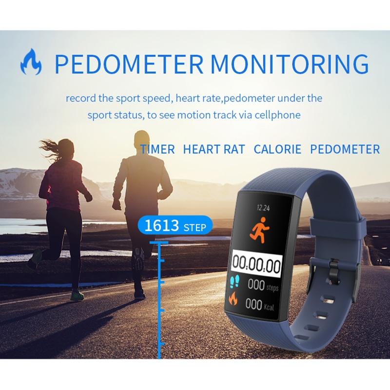 Waterproof Smart Bracelet With Step Heart And Sleep Monitoring - Ip67 - Red 11