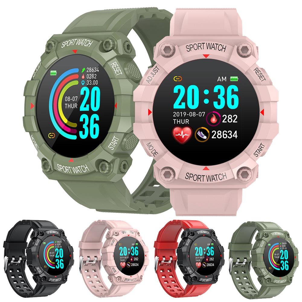 1.3 Inch Colour Round Screen Sport Smart Watch Support Heart Rate / Multi-Sports Mode - Red 3