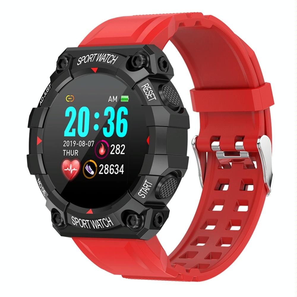 1.3 Inch Colour Round Screen Sport Smart Watch Support Heart Rate / Multi-Sports Mode - Red 10