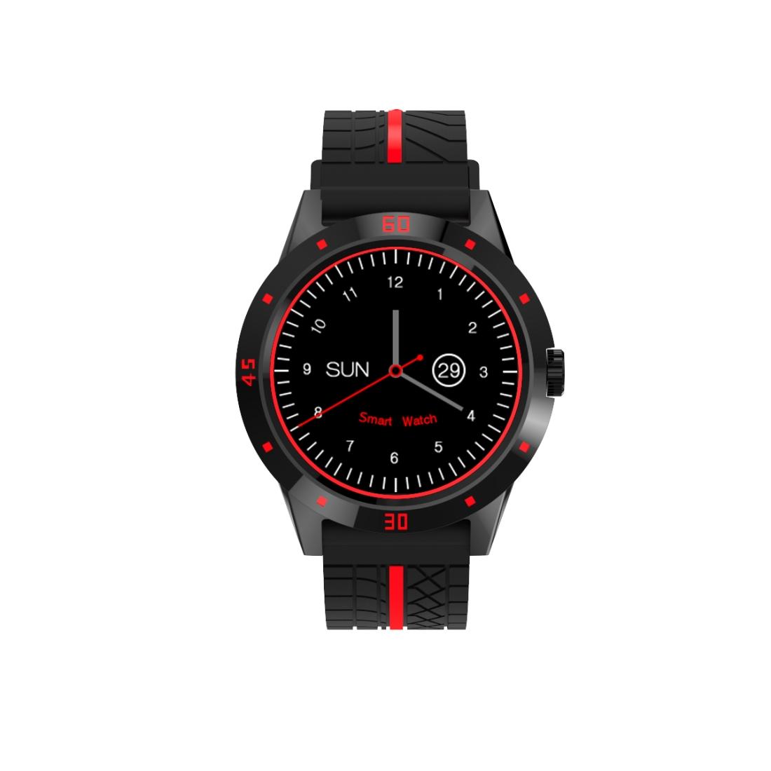 1.3 Inch Tft Screen Mtk2502C Bluetooth4.0 Silicone Watch Band Support Heart Rate Monitor & Pedometer & Sleep Monitor & Sedentary Reminder - Red 4
