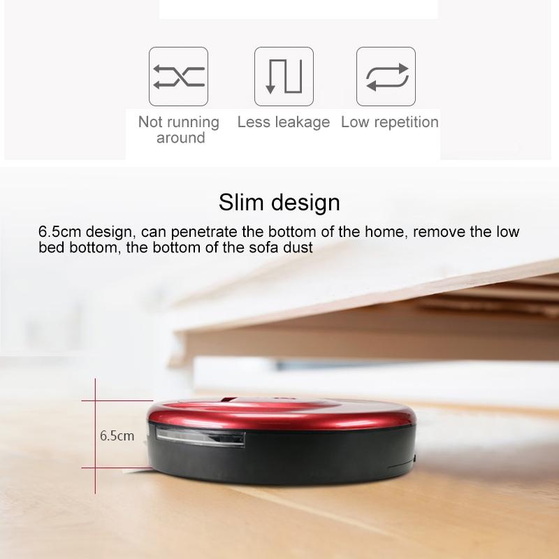Smart Household Sweeping Robot - Efficient Cleaning - Red 5
