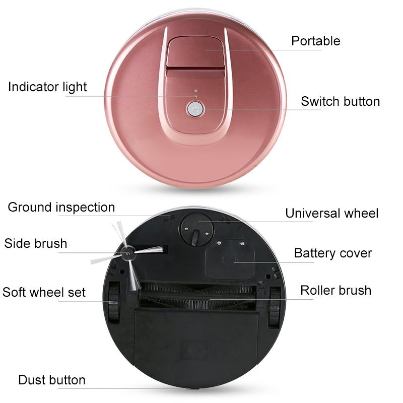 Smart Household Sweeping Robot - Efficient Cleaning - Red 12