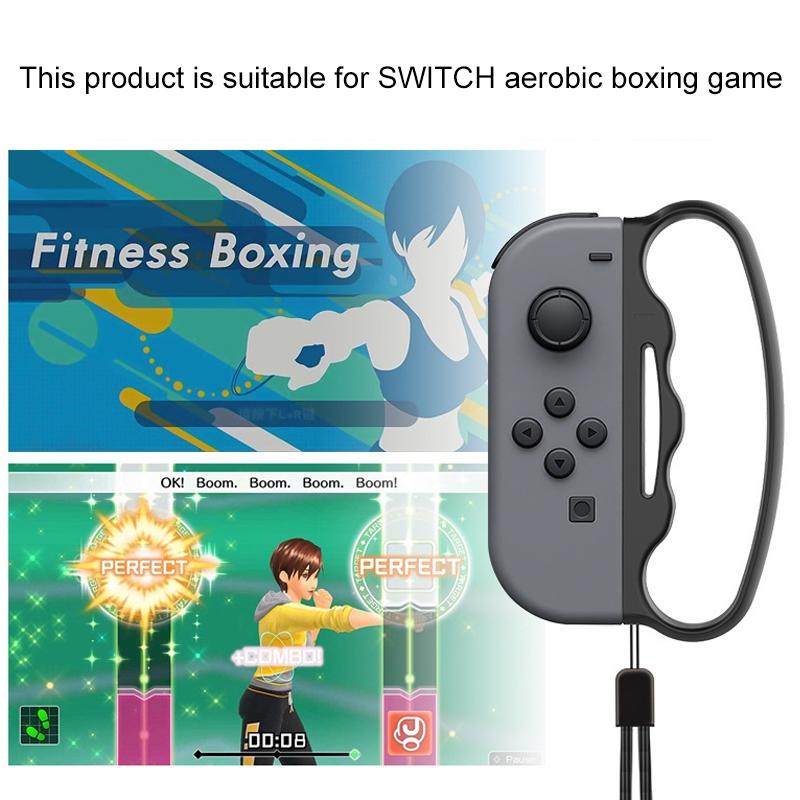 Boxing Joy-con Grip with Strap for Nintendo Switch - Red 13