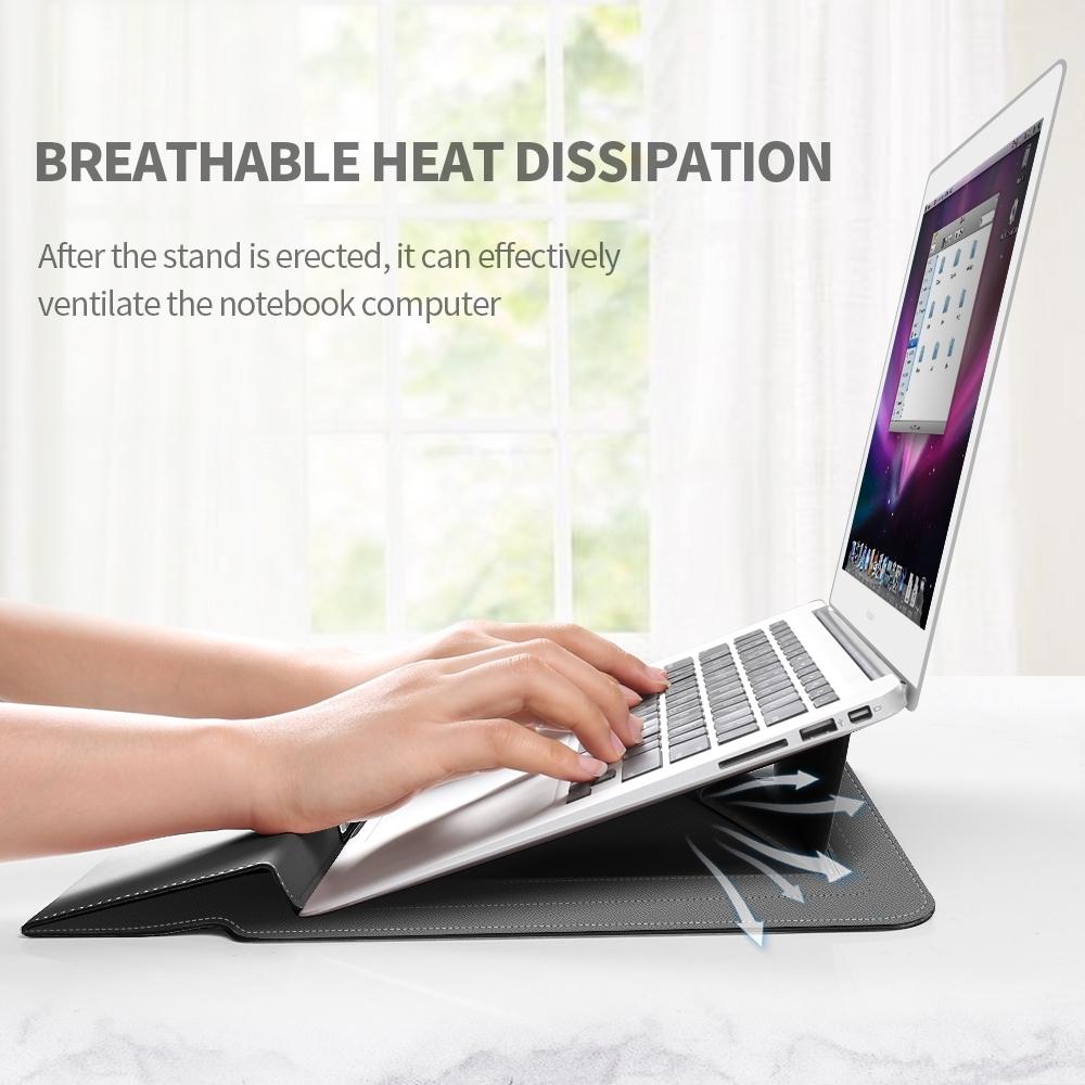 Waterproof 4-in-1 Laptop Holder with Wrist Protection - Fits 17 Inch - Red 8