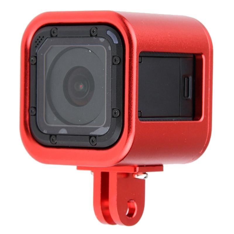 Aluminum Protective Cage for Gopro Session Cameras - Red 3