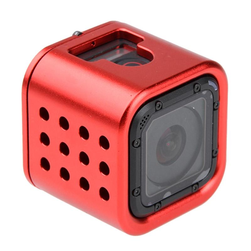 Aluminum Protective Cage for Gopro Session Cameras - Red 4
