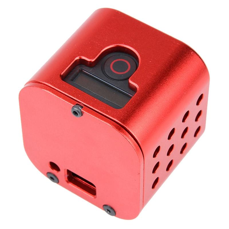 Aluminum Protective Cage for Gopro Session Cameras - Red 7
