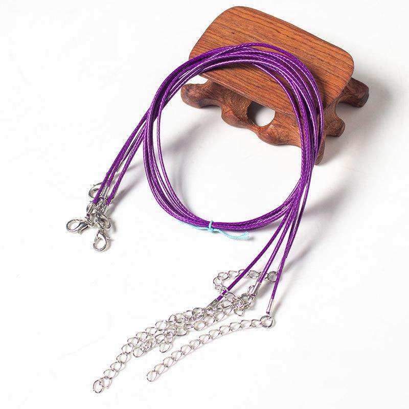 100 Crystal Pendant Necklaces On Rope Elegant Jewelry Lanyards - Khaki 9