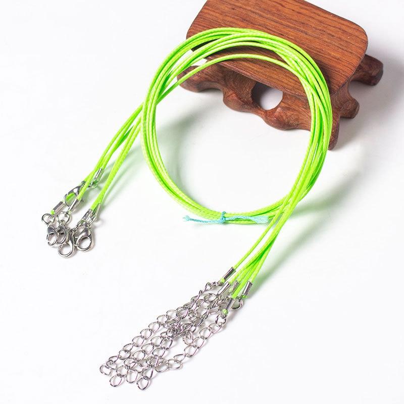 100 Crystal Pendant Necklaces On Rope Elegant Jewelry Lanyards - Khaki 13
