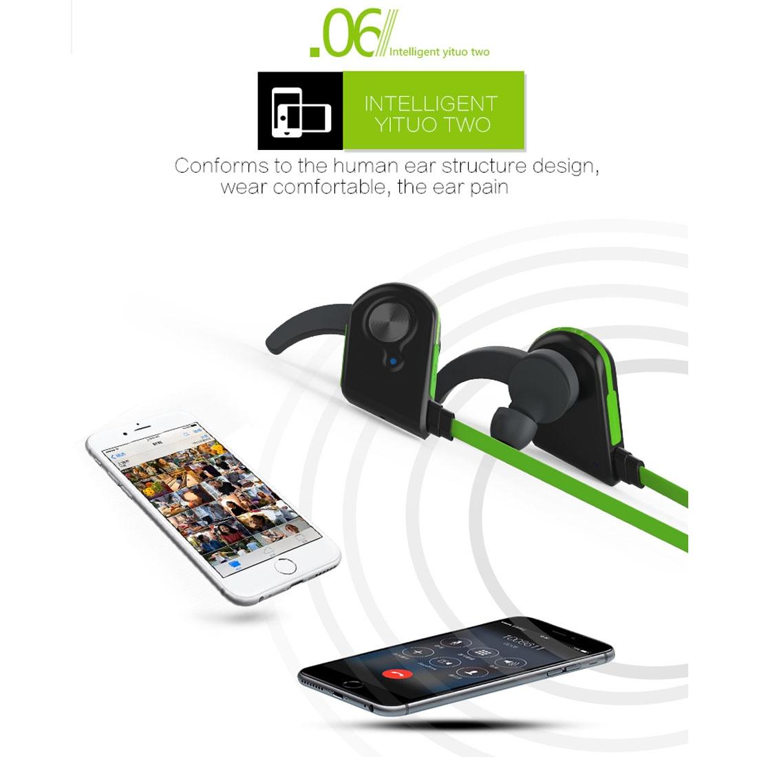 Wireless Bluetooth In-ear Headset with Magnetic Switch & Indicator Light - Red 3