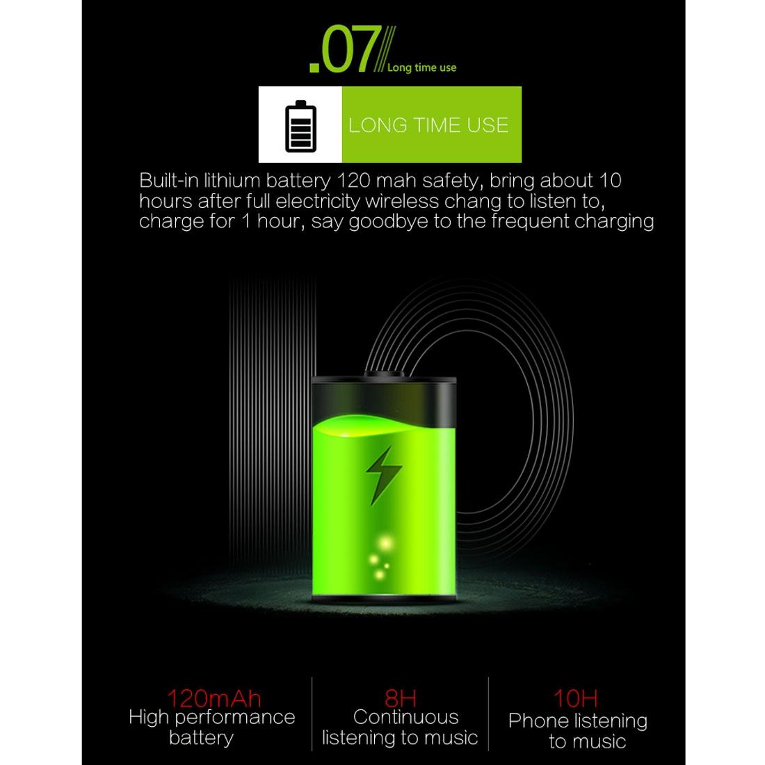 Wireless Bluetooth In-ear Headset with Magnetic Switch & Indicator Light - Red 4