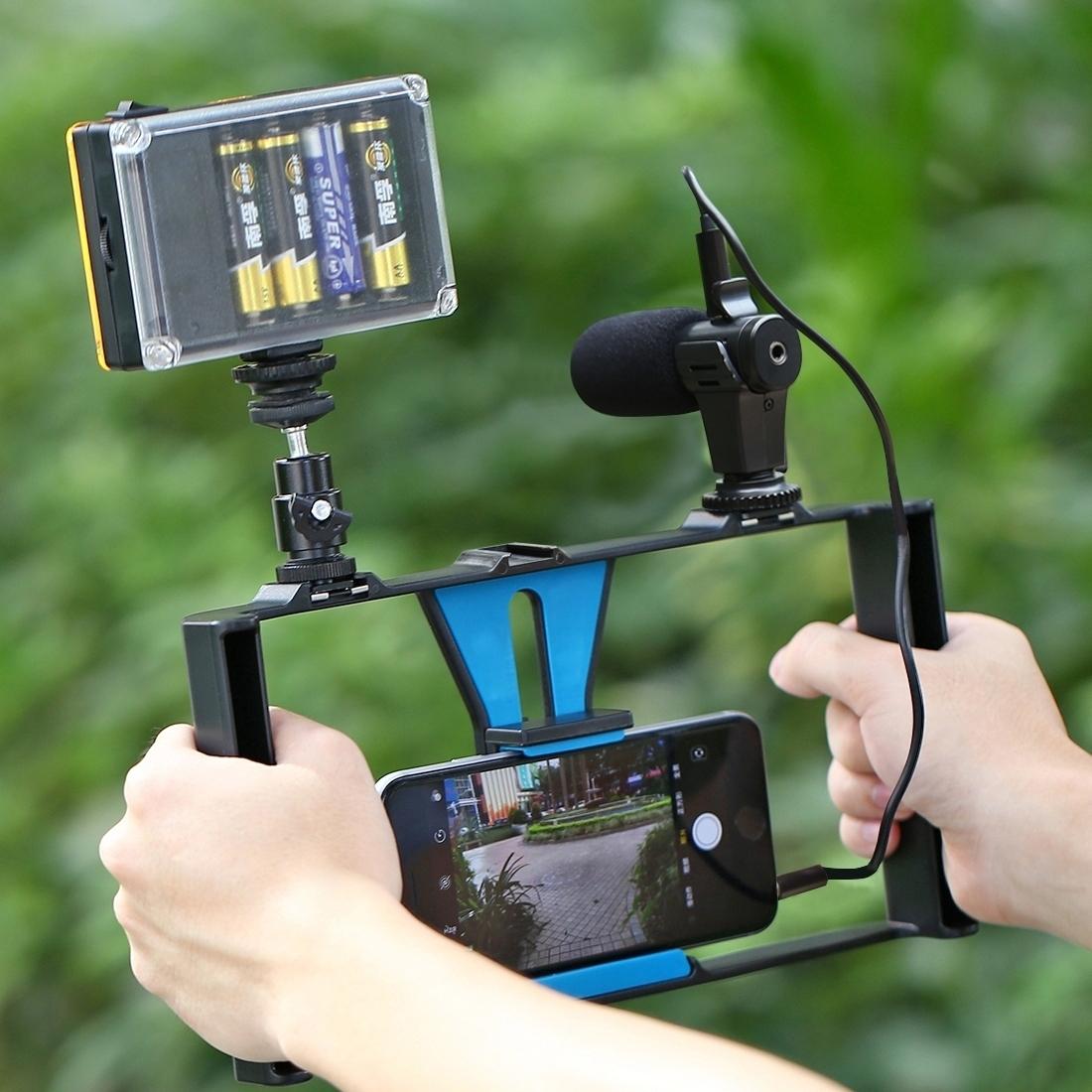 Vlogging Live Broadcast Led Selfie Light Kit With Tripod Head - Red 9