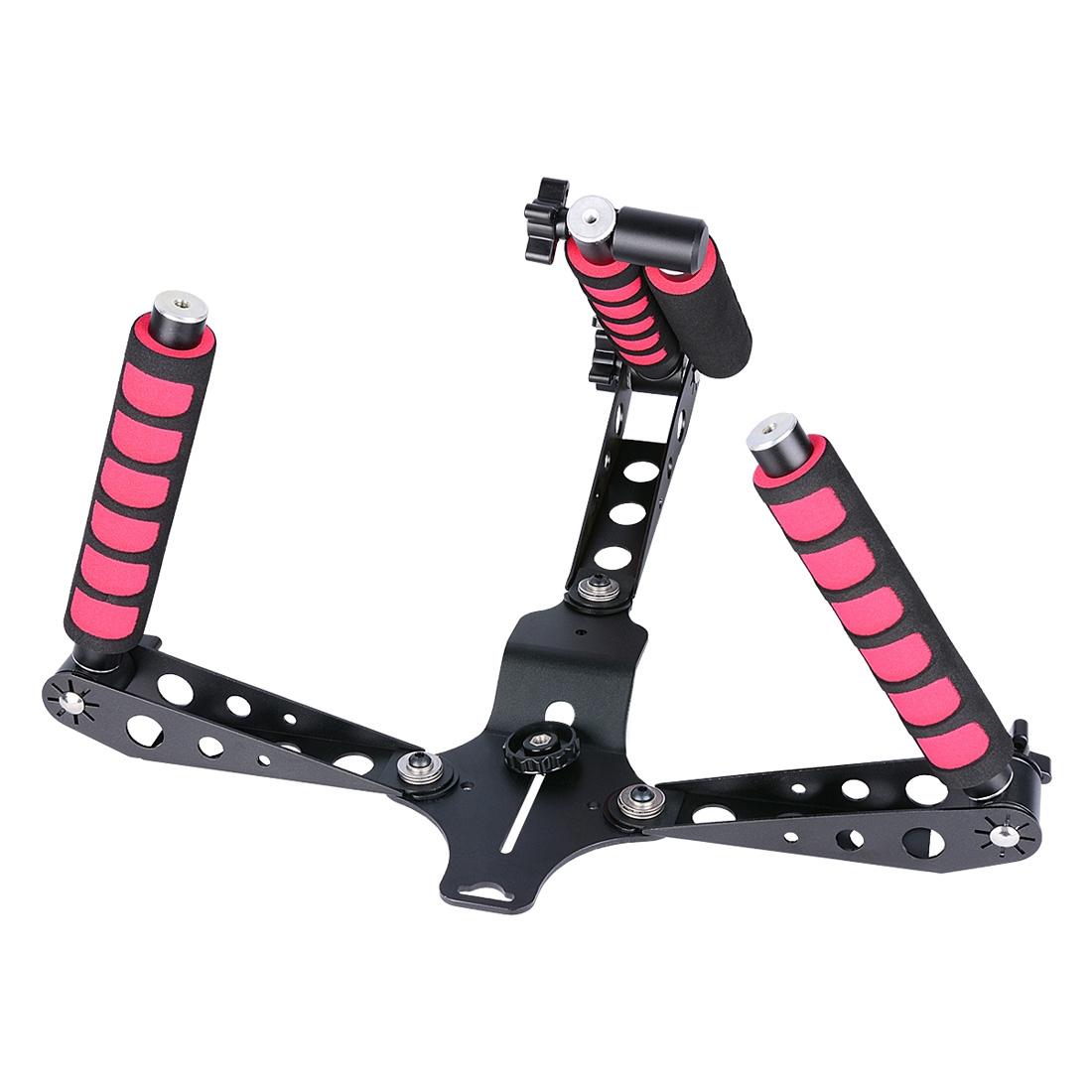 Multifunctional Camera Shoulder Mount For Dslr / Video Camera With Red Handles 6