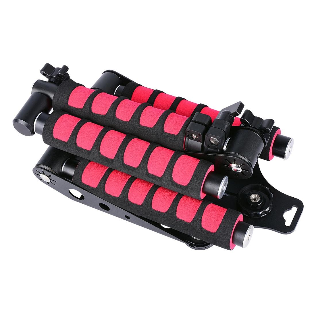 Multifunctional Camera Shoulder Mount For Dslr / Video Camera With Red Handles 8