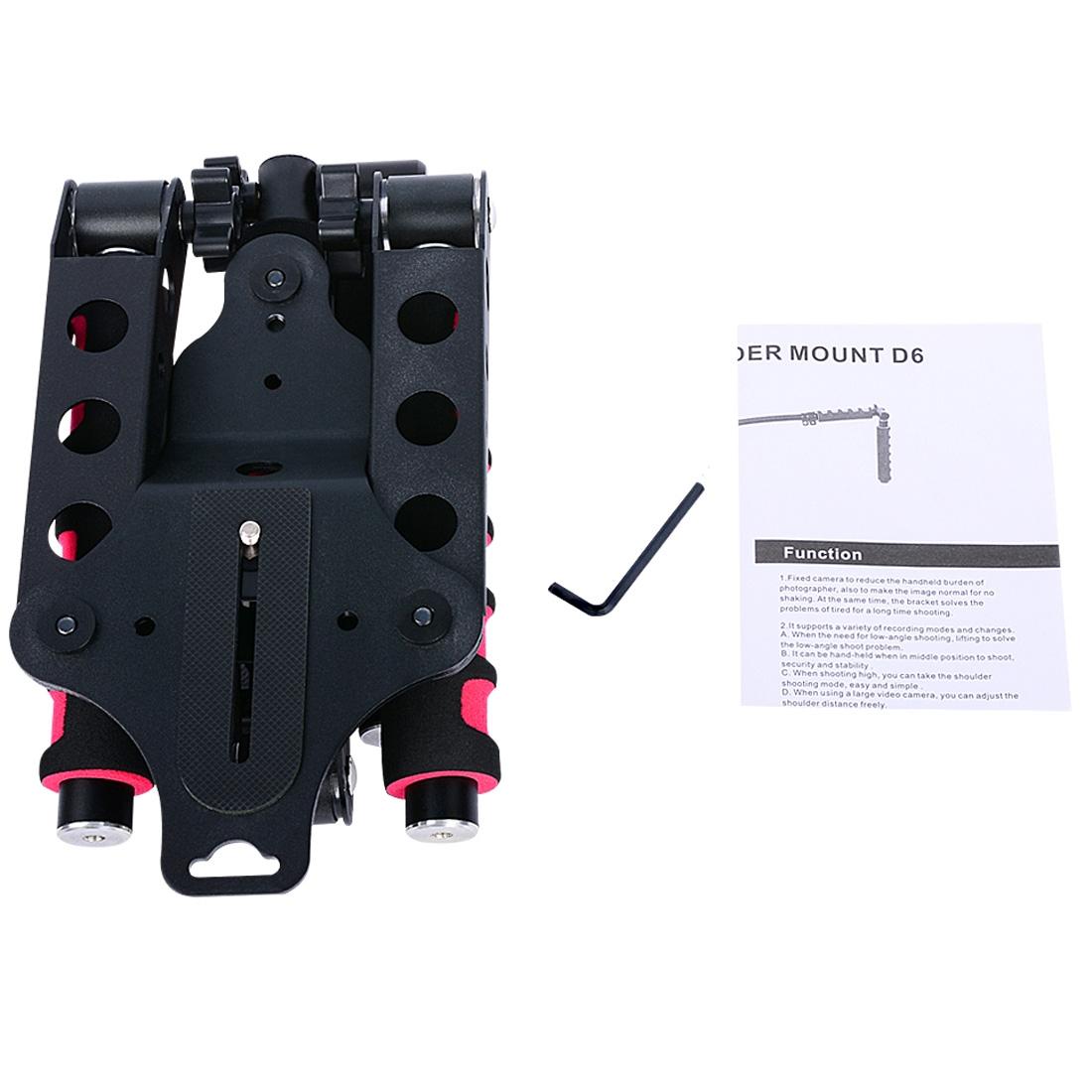 Multifunctional Camera Shoulder Mount For Dslr / Video Camera With Red Handles 10
