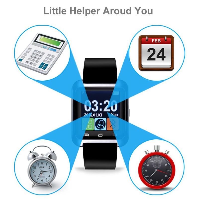 1.5 Inch Lcd Screen For Android Mobile Phone Support Phone Call / Music / Pedometer / Sleep Monitor / Anti-Lost - Red 4