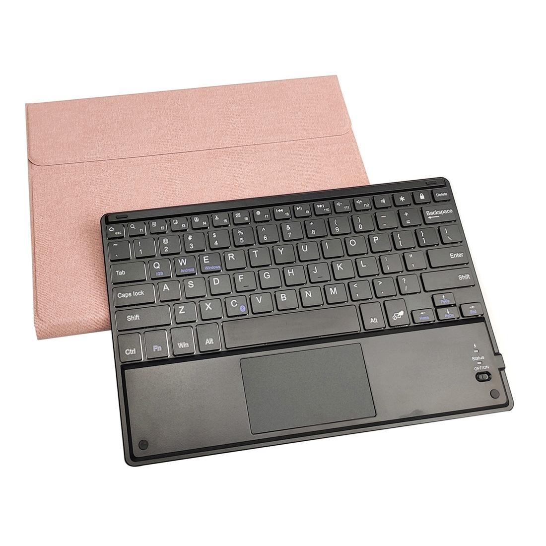9.7 Ipad Keyboard Case With Touchpad Pen Slot & Bracket - Magnetic Detachable - Red 11