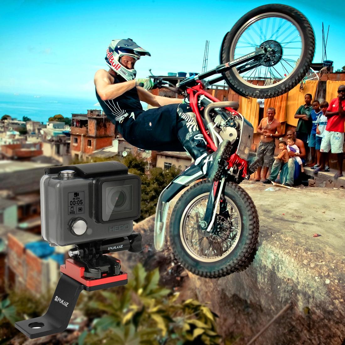 Universal Motorcycle Mount for Action Cameras - Red 8